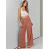 imageANRABESS Womens Linen Pants 2025 Summer Casual Loose Wide Leg Palazzo Pants High Waist Flowy Beach Trousers Work OutfitsRust Orange