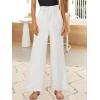 imageANRABESS Womens Linen Pants 2025 Summer Casual Loose Wide Leg Palazzo Pants High Waist Flowy Beach Trousers Work OutfitsWithe Cream