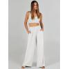 imageANRABESS Womens Linen Pants 2025 Summer Casual Loose Wide Leg Palazzo Pants High Waist Flowy Beach Trousers Work OutfitsWithe Cream
