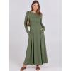 imageANRABESS Womens Long Sleeve Maxi Dress 2025 Fall Casual Button Fit ampamp Flare ALine Swing Flowy Long Dresses Trendy OutfitsArmy Green