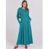 imageANRABESS Womens Long Sleeve Maxi Dress 2025 Fall Casual Button Fit ampamp Flare ALine Swing Flowy Long Dresses Trendy OutfitsLake Green