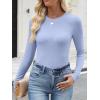 imageANRABESS Womens Long Sleeve Shirts Crewneck Ribbed Knitted Slim Fitted Tops Basic Tee 2025 Fall Outfits Dressy Casual BlouseLight Blue