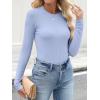 imageANRABESS Womens Long Sleeve Shirts Crewneck Ribbed Knitted Slim Fitted Tops Basic Tee 2025 Fall Outfits Dressy Casual BlouseLight Blue
