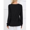 imageANRABESS Womens Long Sleeve Shirts V Neck Criss Cross Loose Fit Tops 2025 Fall Trendy Tees Dressy Casual Blouses TShirtsBlack