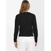 imageANRABESS Womens Long Sleeve Sweaters Cropped Crew Neck Business Casual Light Weight Sweater Tops Fall Fashion Clothes 2025Black