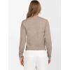 imageANRABESS Womens Long Sleeve Sweaters Cropped Crew Neck Business Casual Light Weight Sweater Tops Fall Fashion Clothes 2025Tan
