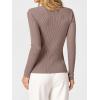 imageANRABESS Womens Ribbed Fitted Sweater Long Sleeve Shirts Scoop Neck Lightweight Casual Knit Slim Tops 2025 Fall OutfitsNutmeg