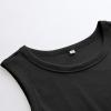 imageANRABESS Womens Sleeveless High Neck Tank Tops Fashion Summer Casual Basic Slim Fit Ribbed Racerback Top Shirt ClothesBlack