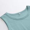 imageANRABESS Womens Sleeveless High Neck Tank Tops Fashion Summer Casual Basic Slim Fit Ribbed Racerback Top Shirt ClothesCadet Blue