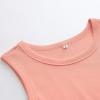 imageANRABESS Womens Sleeveless High Neck Tank Tops Fashion Summer Casual Basic Slim Fit Ribbed Racerback Top Shirt ClothesCoral