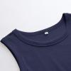 imageANRABESS Womens Sleeveless High Neck Tank Tops Fashion Summer Casual Basic Slim Fit Ribbed Racerback Top Shirt ClothesDeep Blue