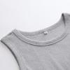 imageANRABESS Womens Sleeveless High Neck Tank Tops Fashion Summer Casual Basic Slim Fit Ribbed Racerback Top Shirt ClothesGrey