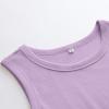 imageANRABESS Womens Sleeveless High Neck Tank Tops Fashion Summer Casual Basic Slim Fit Ribbed Racerback Top Shirt ClothesLight Purple
