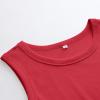 imageANRABESS Womens Sleeveless High Neck Tank Tops Fashion Summer Casual Basic Slim Fit Ribbed Racerback Top Shirt ClothesRed