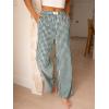 imageANRABESS Womens Striped Gingham Pants 2025 Pajama Lounge Boxer Pants Cute Comfy PJ Bottoms with Pockets Y2K Plaid OutfitsDeep Green White Plaid