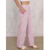 imageANRABESS Womens Striped Gingham Pants 2025 Pajama Lounge Boxer Pants Cute Comfy PJ Bottoms with Pockets Y2K Plaid OutfitsPink White Stripe