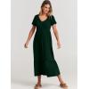 imageANRABESS Womens Summer Casual Short Sleeve T Shirts Maxi Dress Flowy V Neck Tiered Beach Vacation Sundress 2025 OutfitsDeep Green