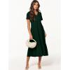 imageANRABESS Womens Summer Casual Short Sleeve T Shirts Maxi Dress Flowy V Neck Tiered Beach Vacation Sundress 2025 OutfitsDeep Green