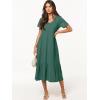 imageANRABESS Womens Summer Casual Short Sleeve T Shirts Maxi Dress Flowy V Neck Tiered Beach Vacation Sundress 2025 OutfitsGreen