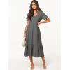 imageANRABESS Womens Summer Casual Short Sleeve T Shirts Maxi Dress Flowy V Neck Tiered Beach Vacation Sundress 2025 OutfitsGrey