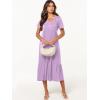 imageANRABESS Womens Summer Casual Short Sleeve T Shirts Maxi Dress Flowy V Neck Tiered Beach Vacation Sundress 2025 OutfitsLight Purple
