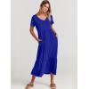 imageANRABESS Womens Summer Casual Short Sleeve T Shirts Maxi Dress Flowy V Neck Tiered Beach Vacation Sundress 2025 OutfitsRoyal Blue