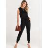 imageANRABESS Womens Summer Sleeveless Jumpsuits Casual Dressy Stretchy Crewneck Rompers One Piece Outfits Fall Fashion 2025Black