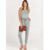 imageANRABESS Womens Summer Sleeveless Jumpsuits Casual Dressy Stretchy Crewneck Rompers One Piece Outfits Fall Fashion 2025Gray
