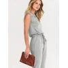 imageANRABESS Womens Summer Sleeveless Jumpsuits Casual Dressy Stretchy Crewneck Rompers One Piece Outfits Fall Fashion 2025Gray