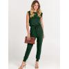 imageANRABESS Womens Summer Sleeveless Jumpsuits Casual Dressy Stretchy Crewneck Rompers One Piece Outfits Fall Fashion 2025Green