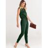 imageANRABESS Womens Summer Sleeveless Jumpsuits Casual Dressy Stretchy Crewneck Rompers One Piece Outfits Fall Fashion 2025Green