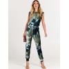 imageANRABESS Womens Summer Sleeveless Jumpsuits Casual Dressy Stretchy Crewneck Rompers One Piece Outfits Fall Fashion 2025Tie Dye Armygreen