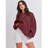 imageANRABESS Womens Sweatshirts Crewneck Fleece Oversized Pullover Sweaters Fall Winter Cute Tops Teen Girls Preppy Clothes 2025Deep Red