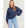 imageANRABESS Womens Sweatshirts Crewneck Fleece Oversized Pullover Sweaters Fall Winter Cute Tops Teen Girls Preppy Clothes 2025Dusty Blue