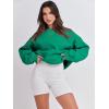 imageANRABESS Womens Sweatshirts Crewneck Fleece Oversized Pullover Sweaters Fall Winter Cute Tops Teen Girls Preppy Clothes 2025Green