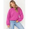 imageANRABESS Womens Sweatshirts Crewneck Fleece Oversized Pullover Sweaters Fall Winter Cute Tops Teen Girls Preppy Clothes 2025Hot Pink