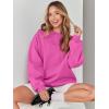 imageANRABESS Womens Sweatshirts Crewneck Fleece Oversized Pullover Sweaters Fall Winter Cute Tops Teen Girls Preppy Clothes 2025Hot Pink