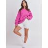 imageANRABESS Womens Sweatshirts Crewneck Fleece Oversized Pullover Sweaters Fall Winter Cute Tops Teen Girls Preppy Clothes 2025Hot Pink