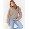 imageANRABESS Womens Sweatshirts Crewneck Fleece Oversized Pullover Sweaters Fall Winter Cute Tops Teen Girls Preppy Clothes 2025Khaki Brown