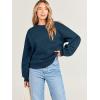 imageANRABESS Womens Sweatshirts Crewneck Fleece Oversized Pullover Sweaters Fall Winter Cute Tops Teen Girls Preppy Clothes 2025Navy Blue
