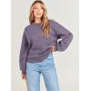 imageANRABESS Womens Sweatshirts Crewneck Fleece Oversized Pullover Sweaters Fall Winter Cute Tops Teen Girls Preppy Clothes 2025Purple