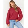 imageANRABESS Womens Sweatshirts Crewneck Fleece Oversized Pullover Sweaters Fall Winter Cute Tops Teen Girls Preppy Clothes 2025Red
