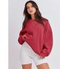 imageANRABESS Womens Sweatshirts Crewneck Fleece Oversized Pullover Sweaters Fall Winter Cute Tops Teen Girls Preppy Clothes 2025Red