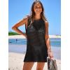 imageANRABESS Womens Swimsuit Cover Up Sleeveless Knit 2025 Summer Outfits Swimwear Bathing Suit Coverup Crochet Beach DressBlack