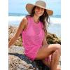 imageANRABESS Womens Swimsuit Cover Up Sleeveless Knit 2025 Summer Outfits Swimwear Bathing Suit Coverup Crochet Beach DressRose