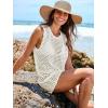 imageANRABESS Womens Swimsuit Cover Up Sleeveless Knit 2025 Summer Outfits Swimwear Bathing Suit Coverup Crochet Beach DressWhite