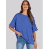 imageANRABESS Womens Tops Oversized T Shirts Short Sleeve Crewneck Summer Casual Loose Basic Tee Shirt 2025 Trendy Fashion ClothesBright Blue