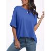 imageANRABESS Womens Tops Oversized T Shirts Short Sleeve Crewneck Summer Casual Loose Basic Tee Shirt 2025 Trendy Fashion ClothesBright Blue