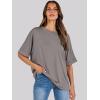imageANRABESS Womens Tops Oversized T Shirts Short Sleeve Crewneck Summer Casual Loose Basic Tee Shirt 2025 Trendy Fashion ClothesBrown