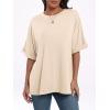 imageANRABESS Womens Tops Oversized T Shirts Short Sleeve Crewneck Summer Casual Loose Basic Tee Shirt 2025 Trendy Fashion ClothesCream